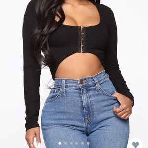 Long Sleeve Crop Top